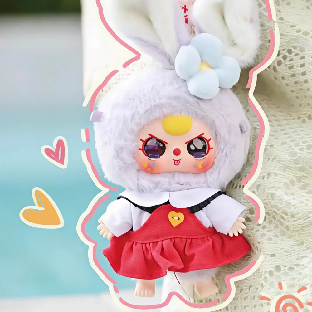 Baby Three Rabbit Macaron Cute Bunny Plush Series Blind Box - Picture 9 of 14